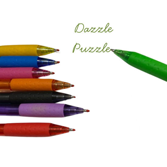  Clip Click Ball Point Pen – 0.5mm (Set of 8 Colors)
