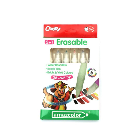 Erasable marker brush tip