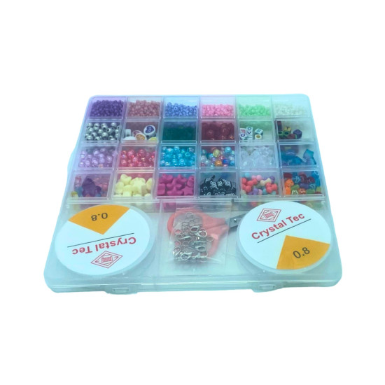 Beads of different sizes and types